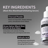 NIDA White Black Exfoliating Serum Duo Bundle