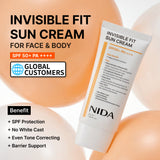 NIDA Invisible Fit Sun Cream for Face & Body